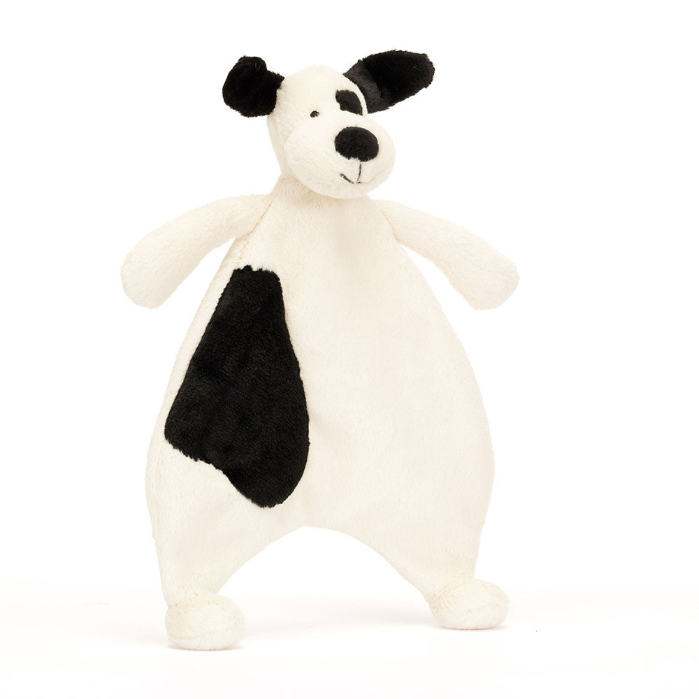 Doudou Jellycat Chiot Bashful Noir & Crème 27 cm
