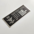 Captain America Shield Wall Mount and Serial Plate Property Tag
