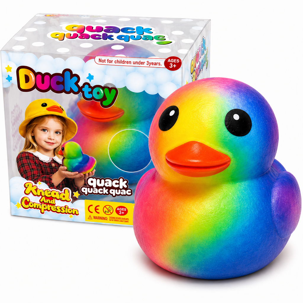 Giant Durable Squishy Duck Tie Dye