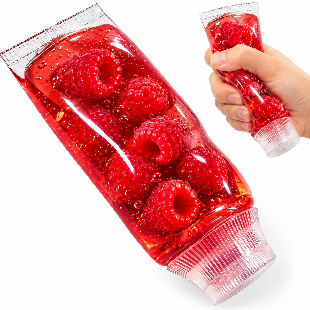 Coconut Oil Squeeze Squishy Tube - Raspberry