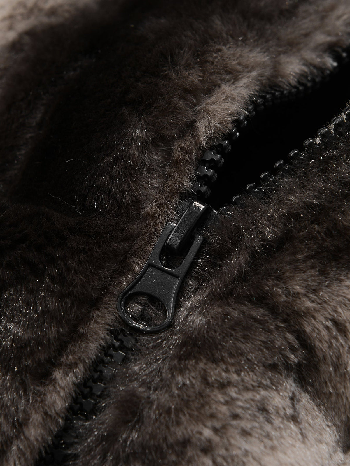Faux Fur Zip-Up Hooded Vest