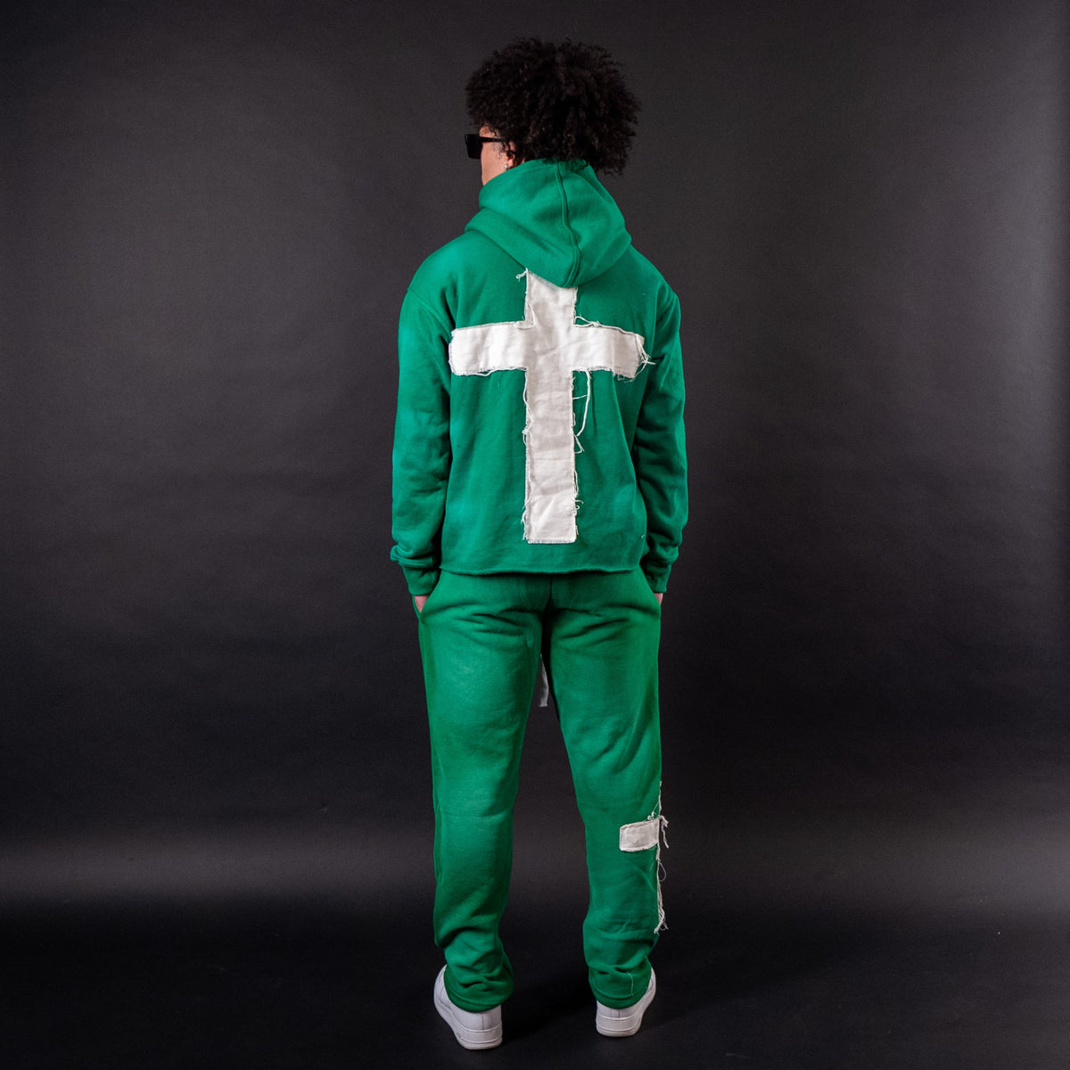 Green "Just Here To Give God Glory" Hoodie