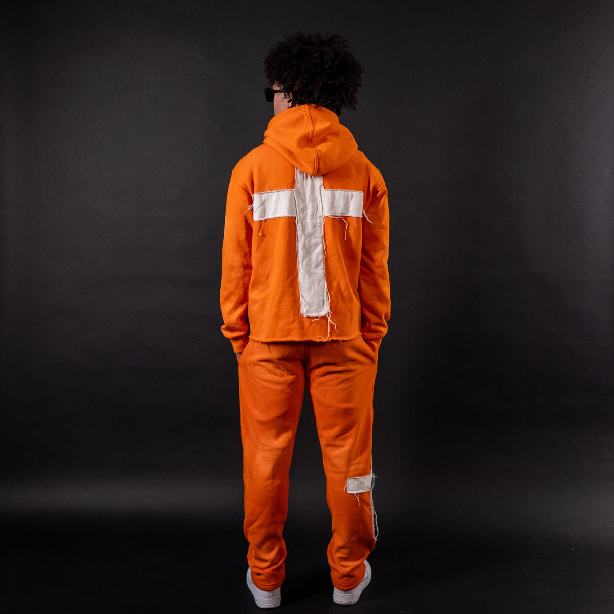 Orange "Just Here To Give God Glory" Hoodie