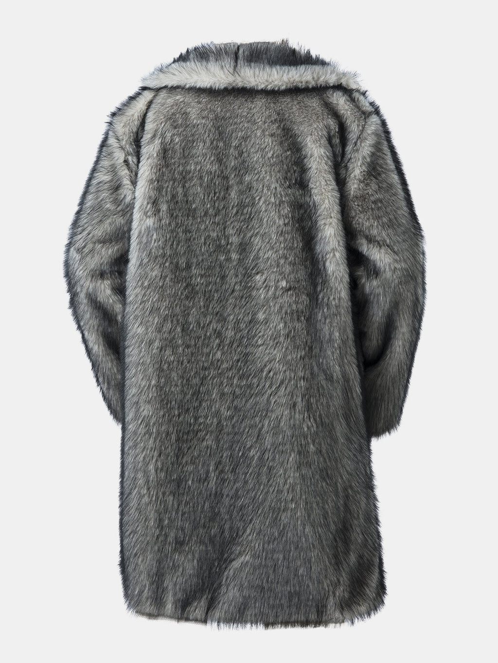 Faux Fur Shawl Collar Overcoat