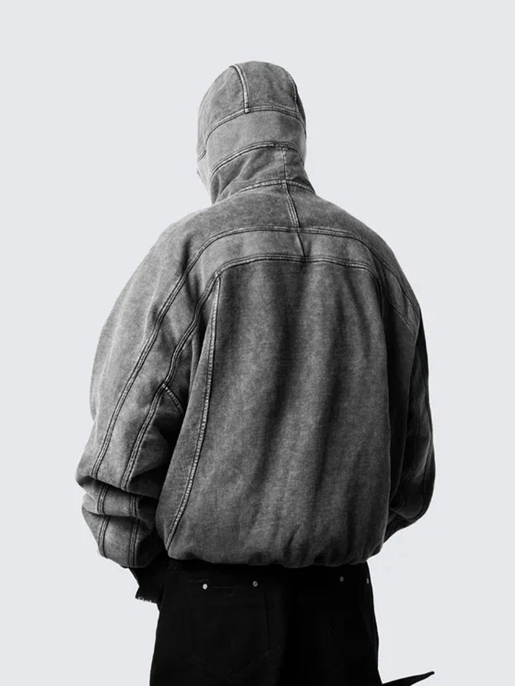Sudadera con capucha Techwear oversize con máscara completa