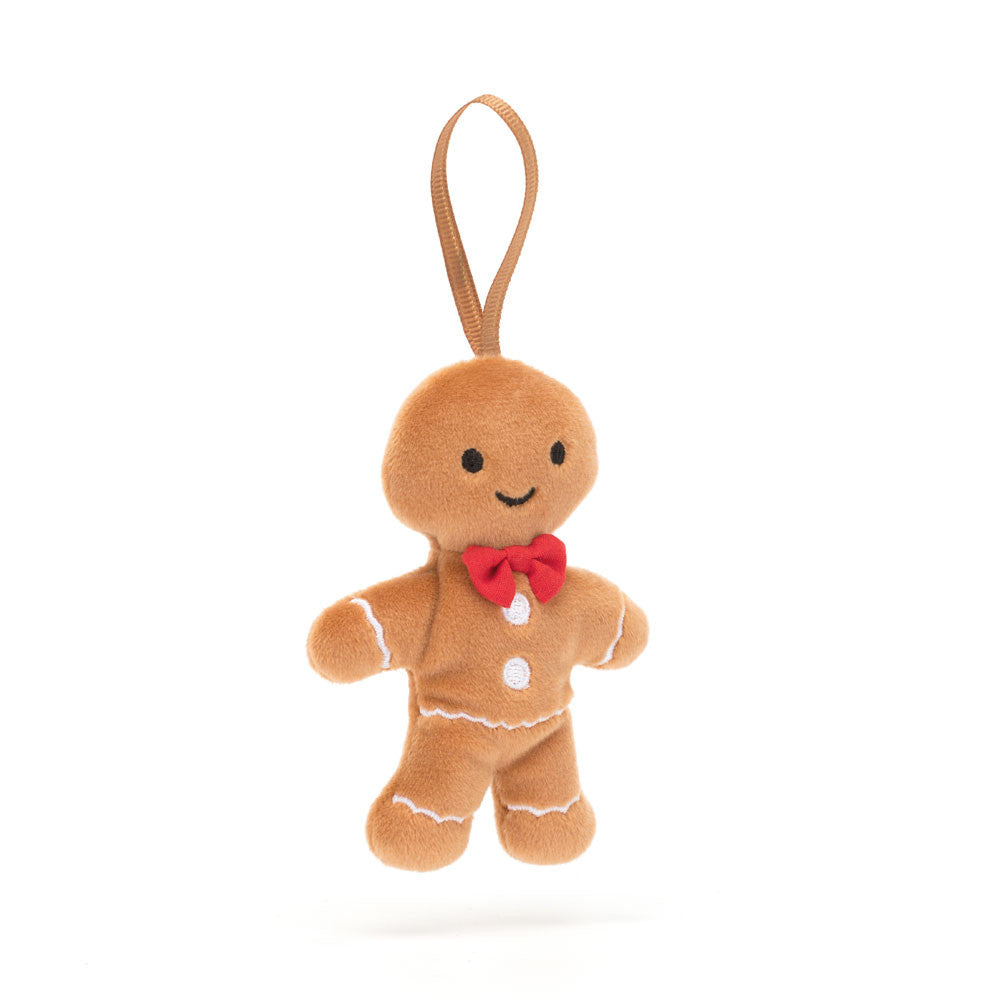 Jellycat Festive Folly Pain d'épices Fred de Noël 10 cm
