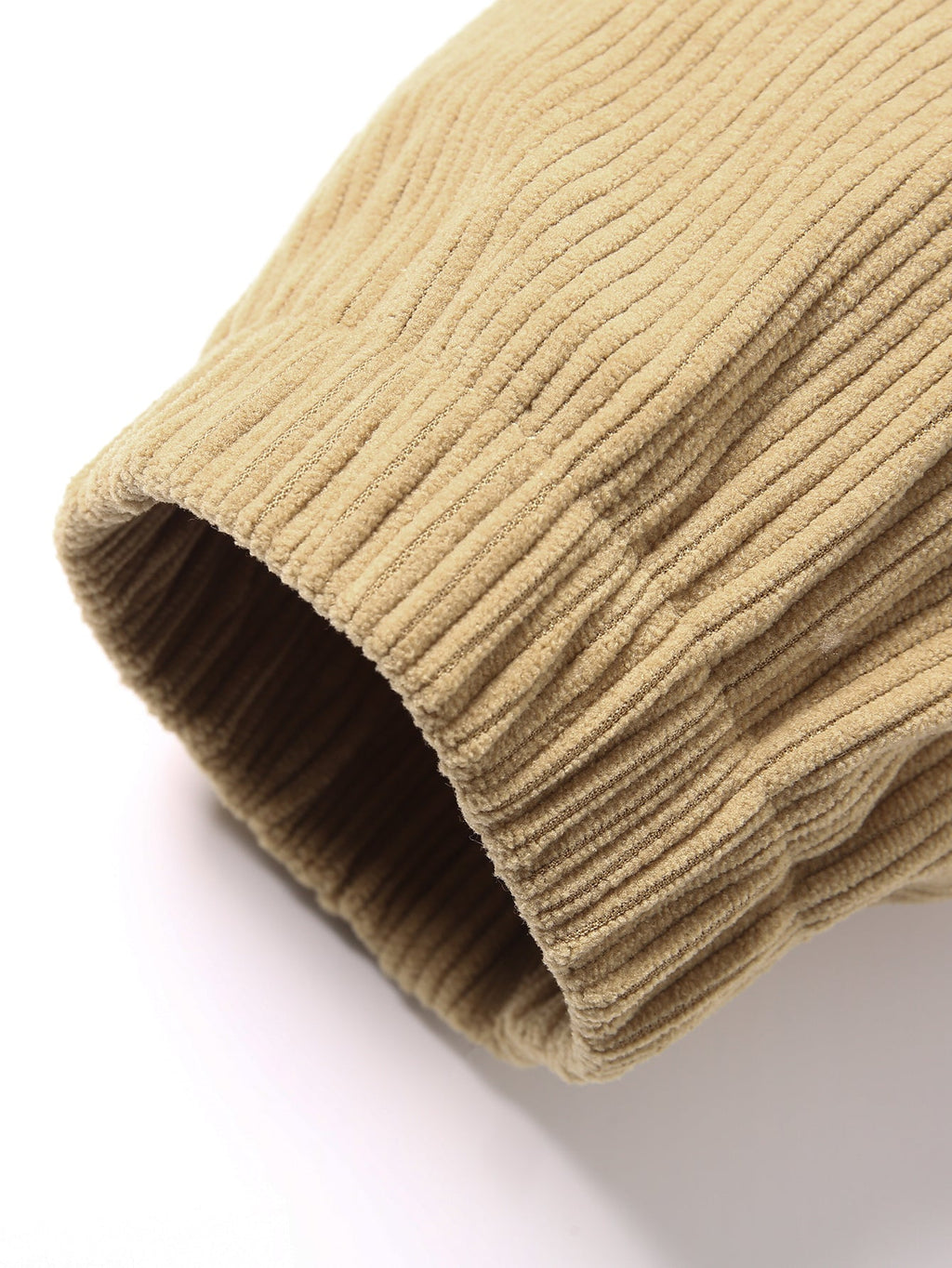 Sweat à capuche zippé en velours côtelé coupe décontractée