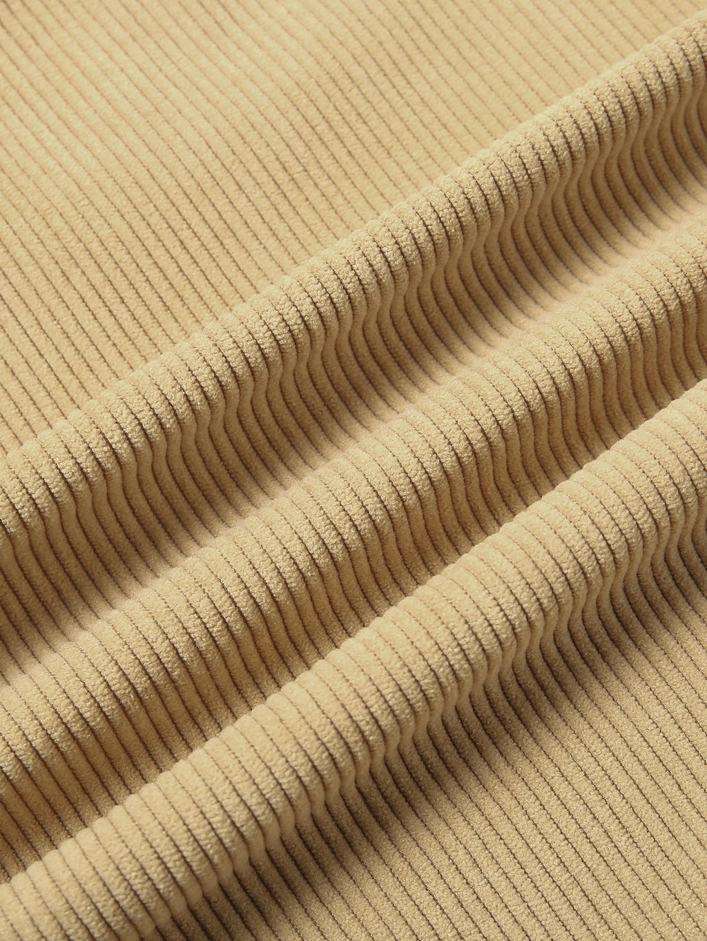 Sweat à capuche zippé en velours côtelé coupe décontractée