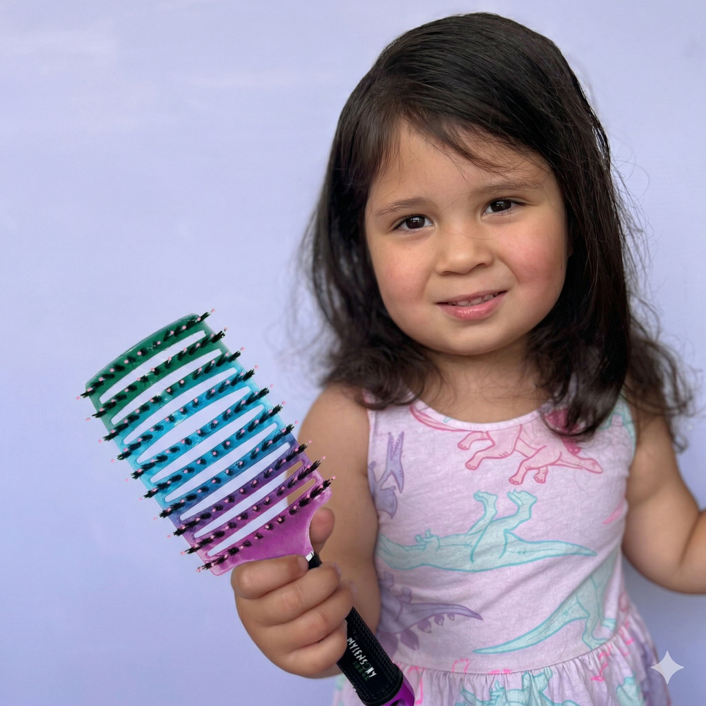 Mermaid Rose My Sensory Space Detangling Hairbrush