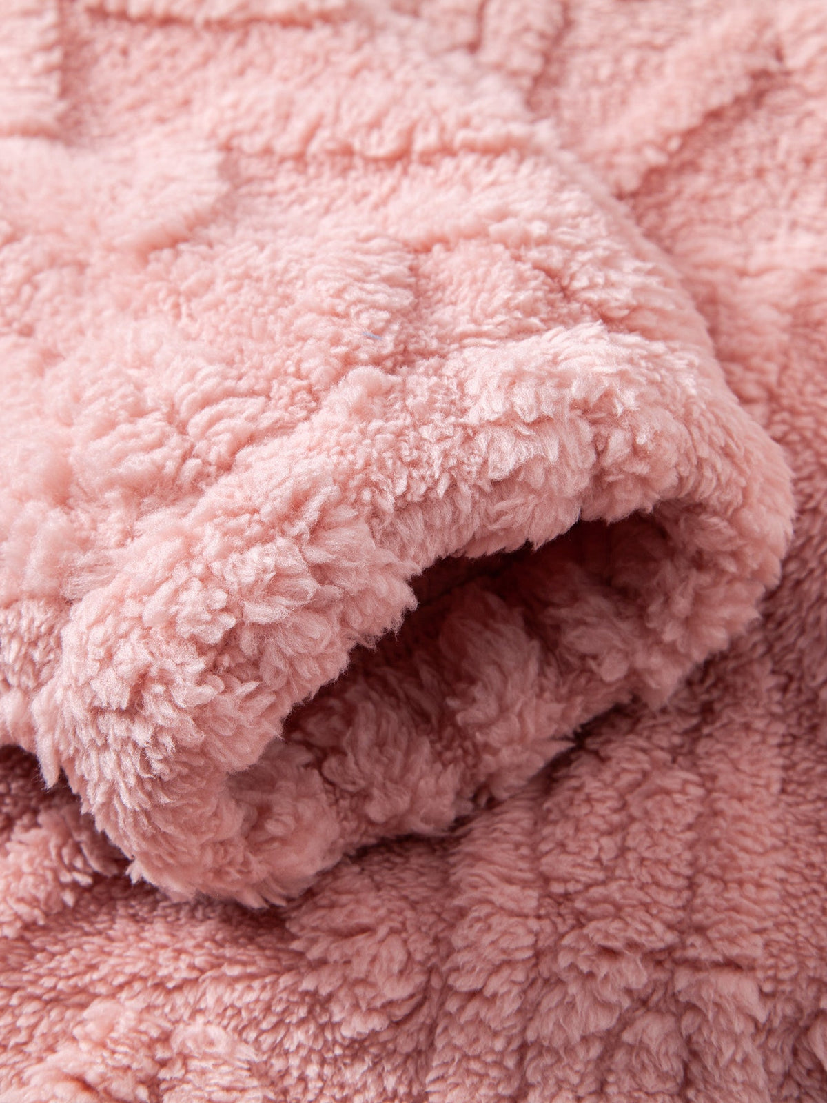 Sweat à capuche en sherpa jacquard géométrique