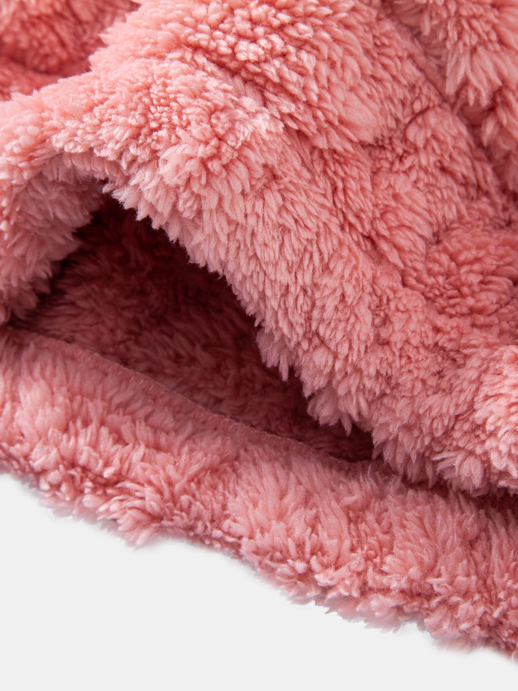Sudadera con capucha Teddy de jacquard geométrico