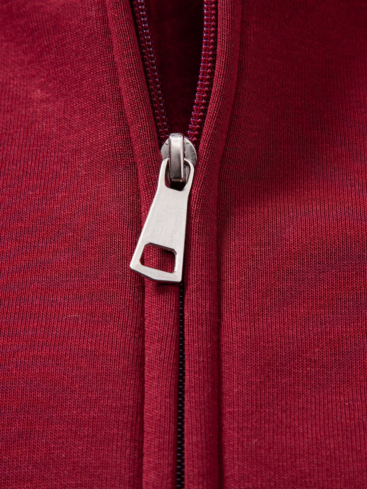Sudadera básica con cremallera y forro de felpa suave