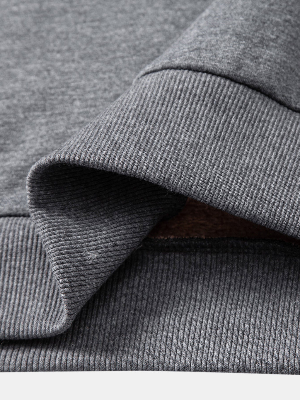 Mountain Print Teddy Fleece Lined Turtle Neck Sweatshirt