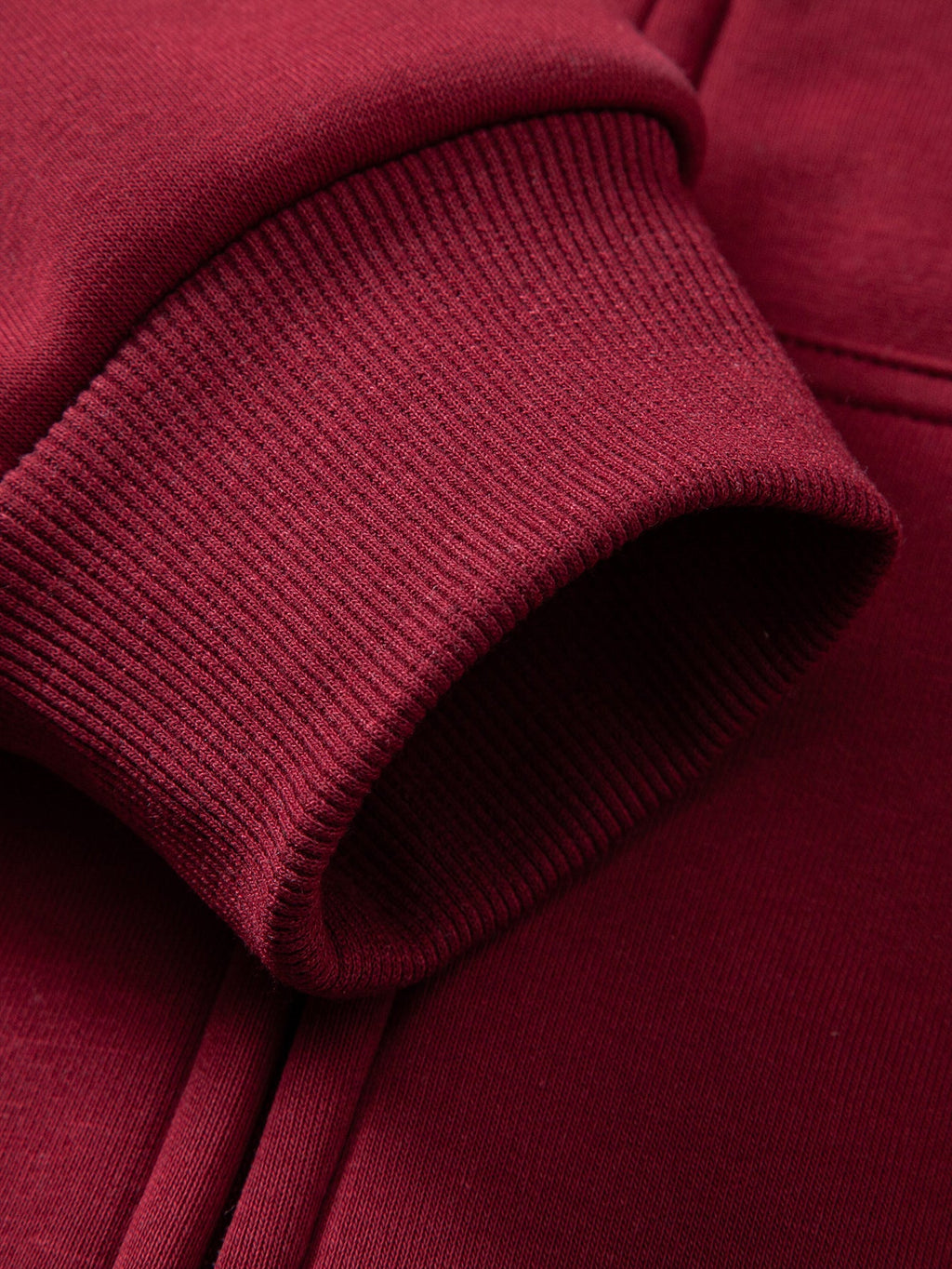 Sudadera básica con cremallera y forro de felpa suave