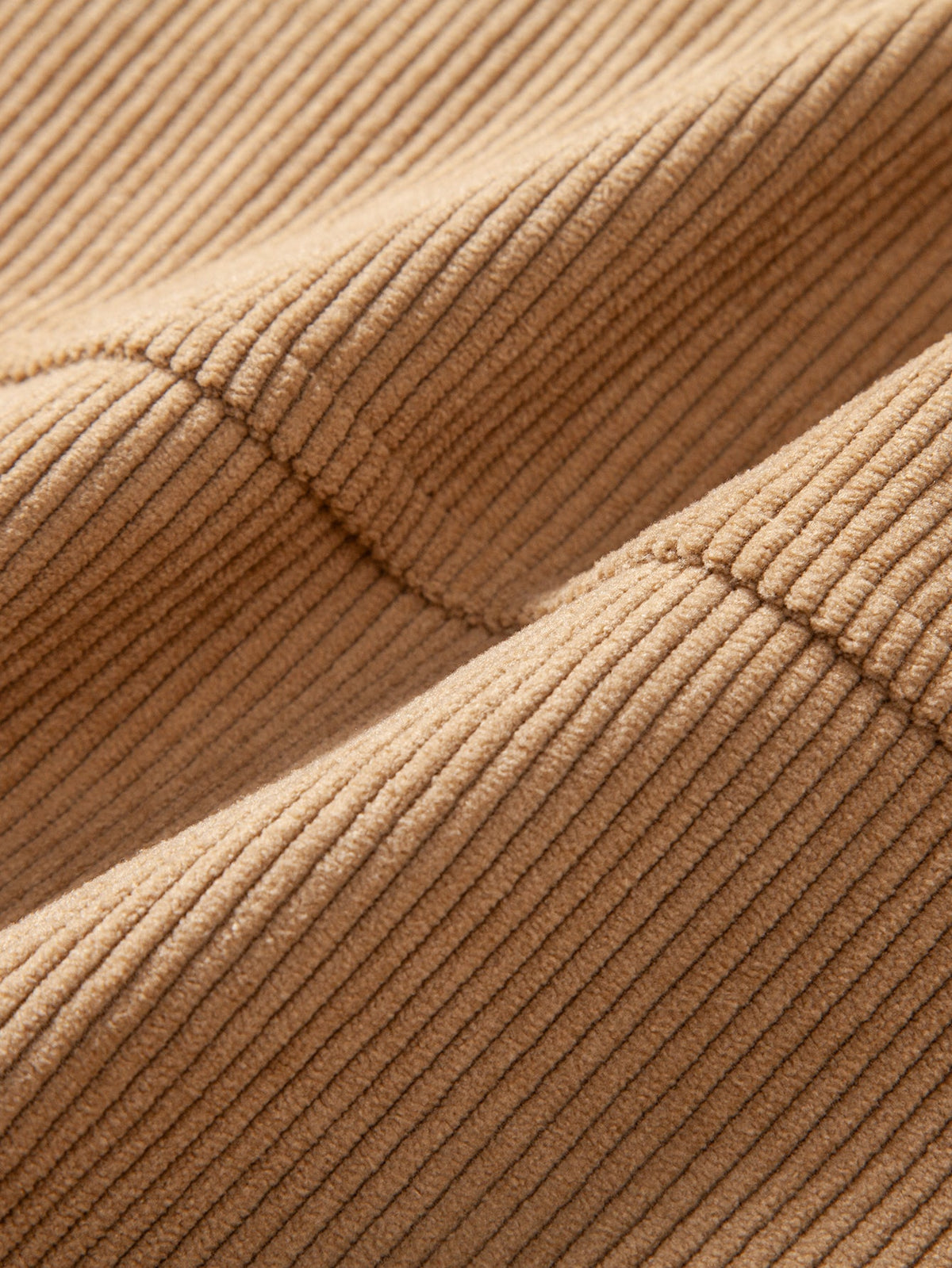 Pull à capuche et demi-zip en velours côtelé coupe décontractée