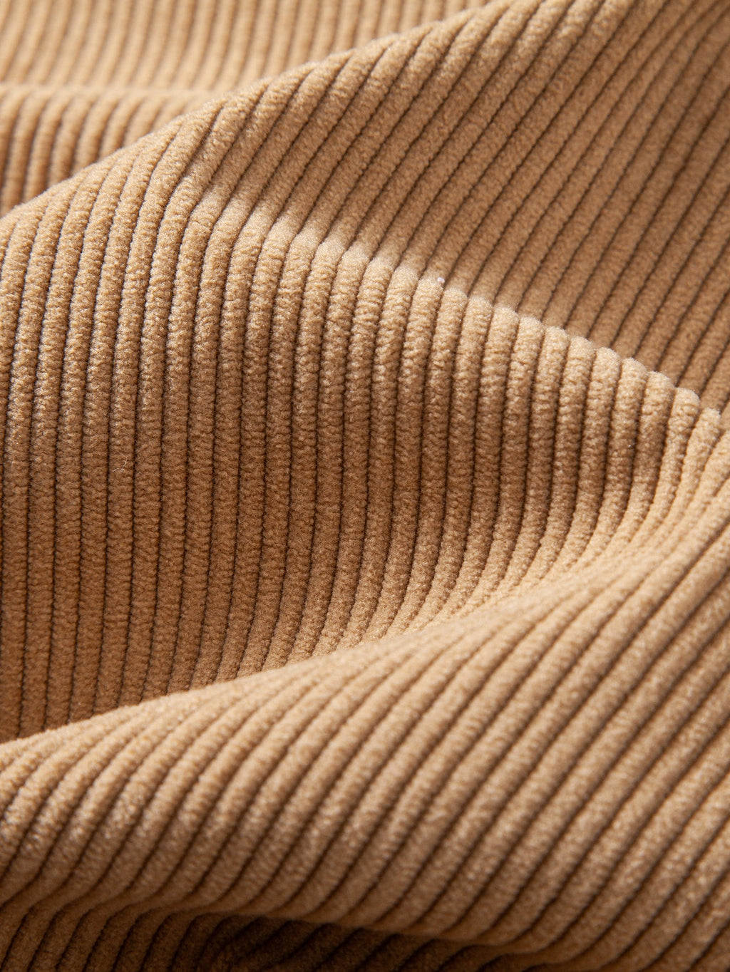 Pull à capuche et demi-zip en velours côtelé coupe décontractée