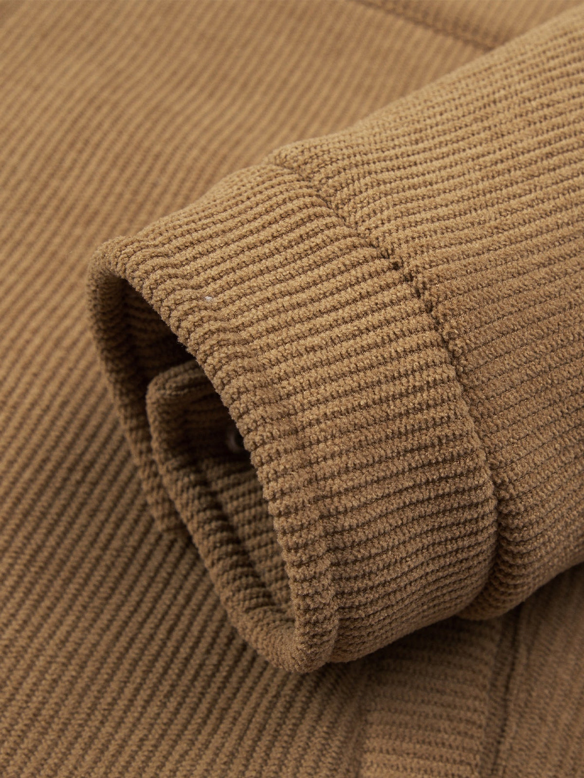 Teddy Lined Zipper Corduroy Jacket