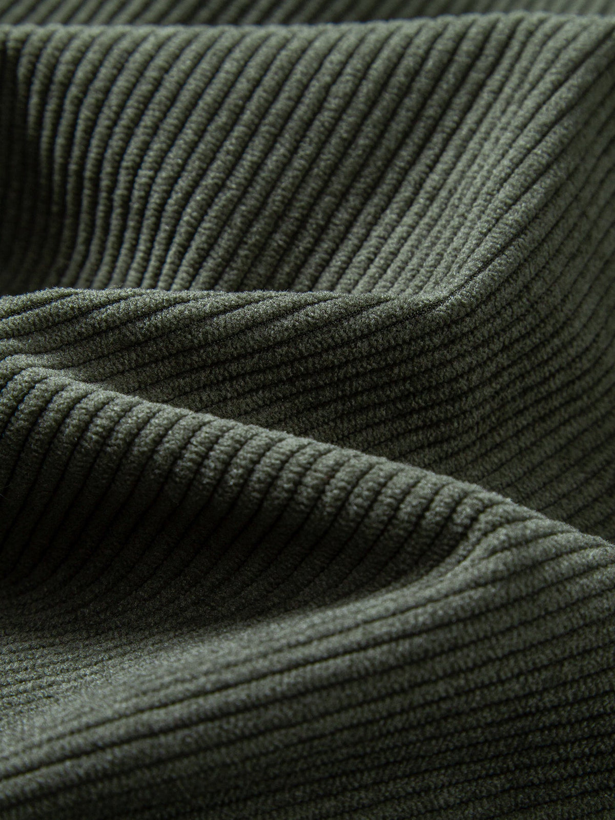 Quarter Zip Corduroy Raglan Sleeve Sweatshirt
