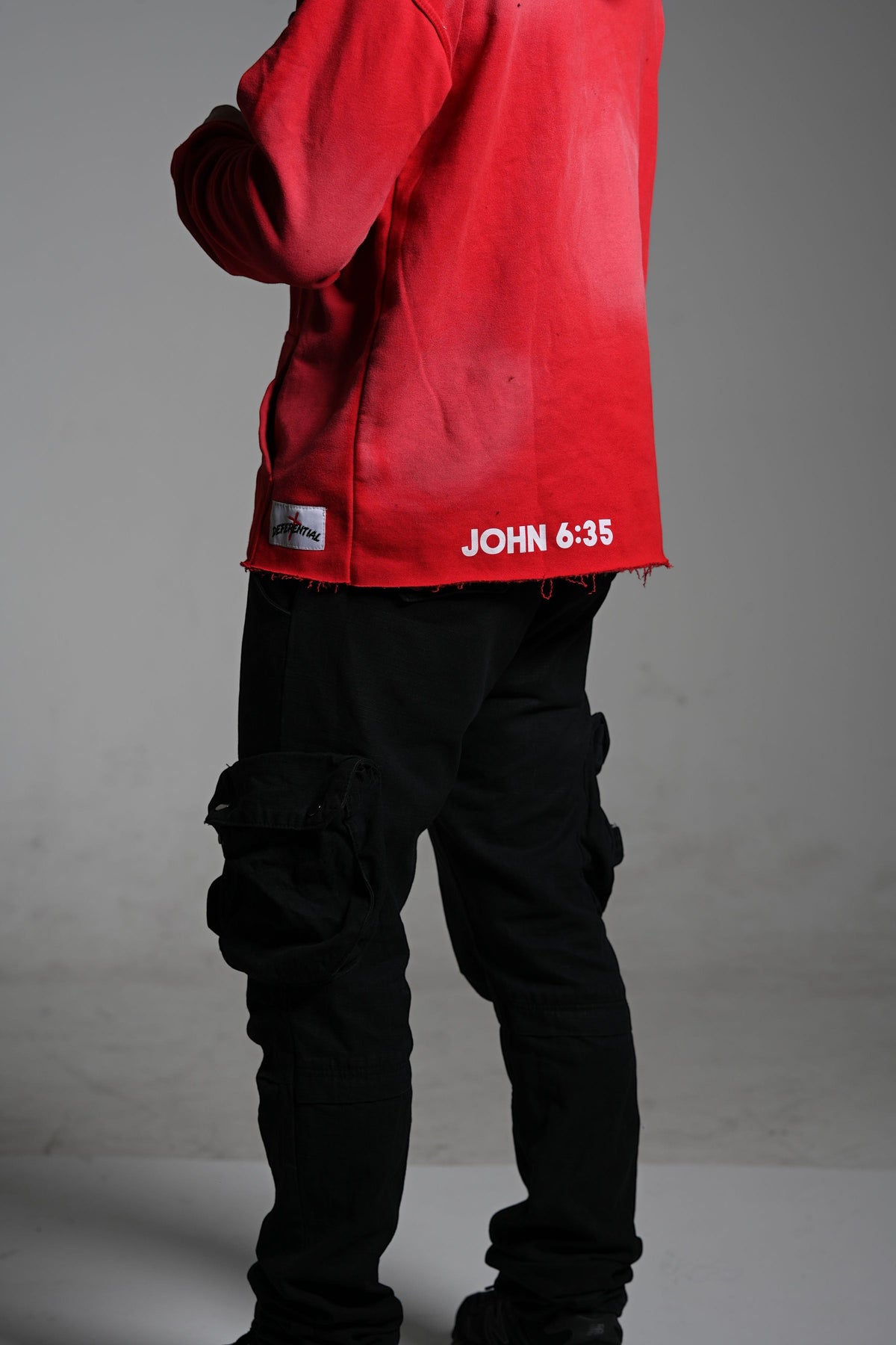 Red "Jesus Satisfies" Hoodie