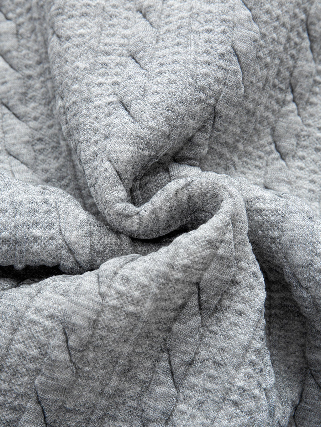 Sweat à capuche zippé en jacquard torsadé coupe décontractée