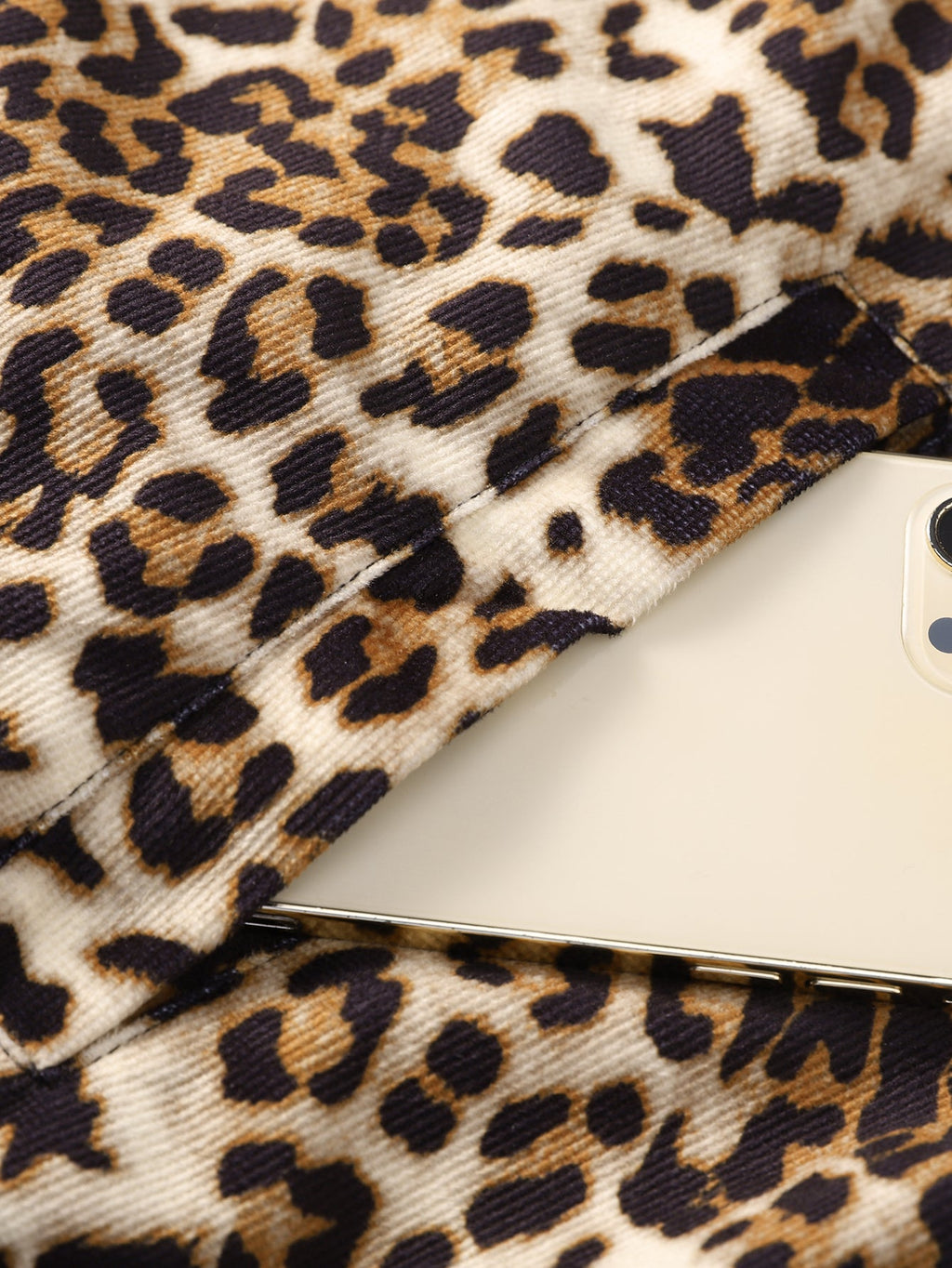 Sudadera con capucha, ajuste holgado y forro de leopardo reversible