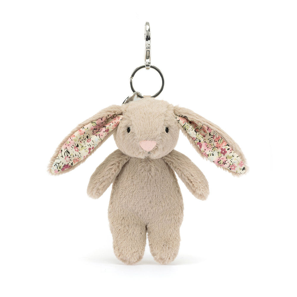 Breloque de sac lapin beige Blossom
