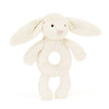 Hochet anneau lapin crème Bashful