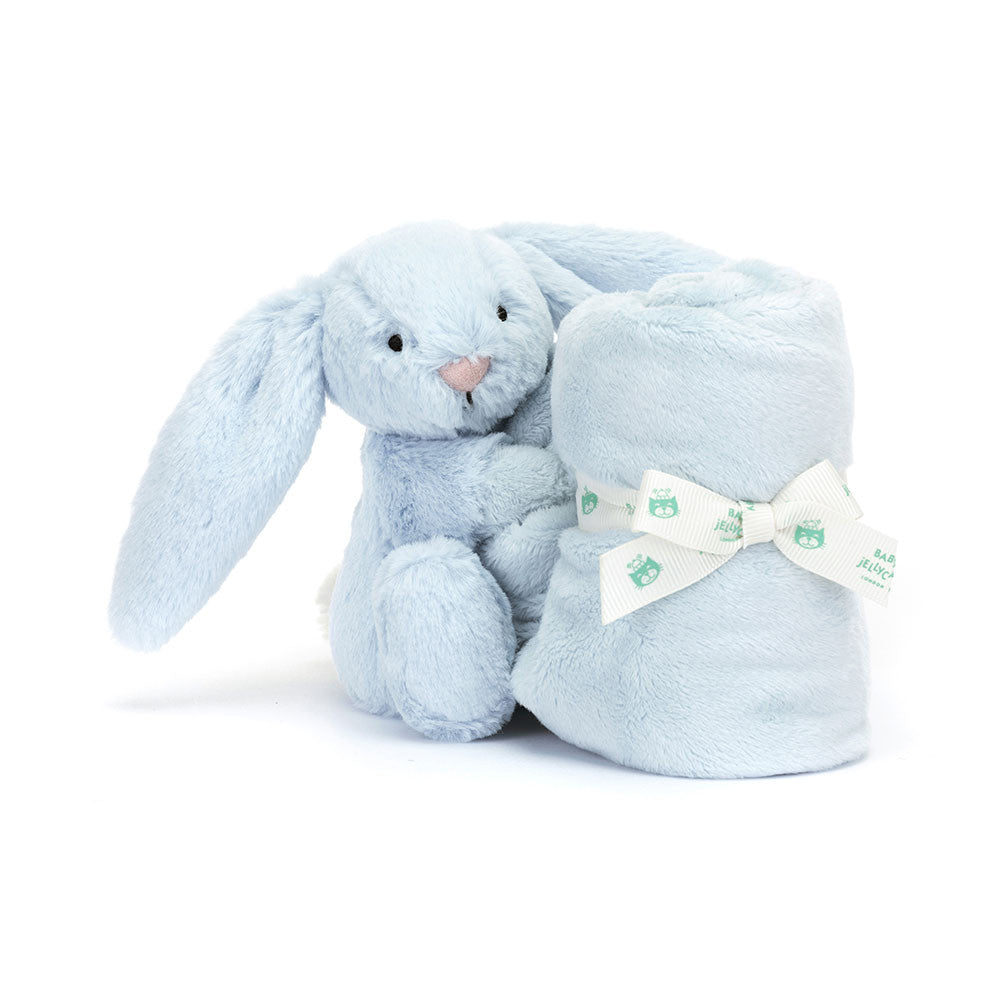 Doudou lapin Bashful bleu