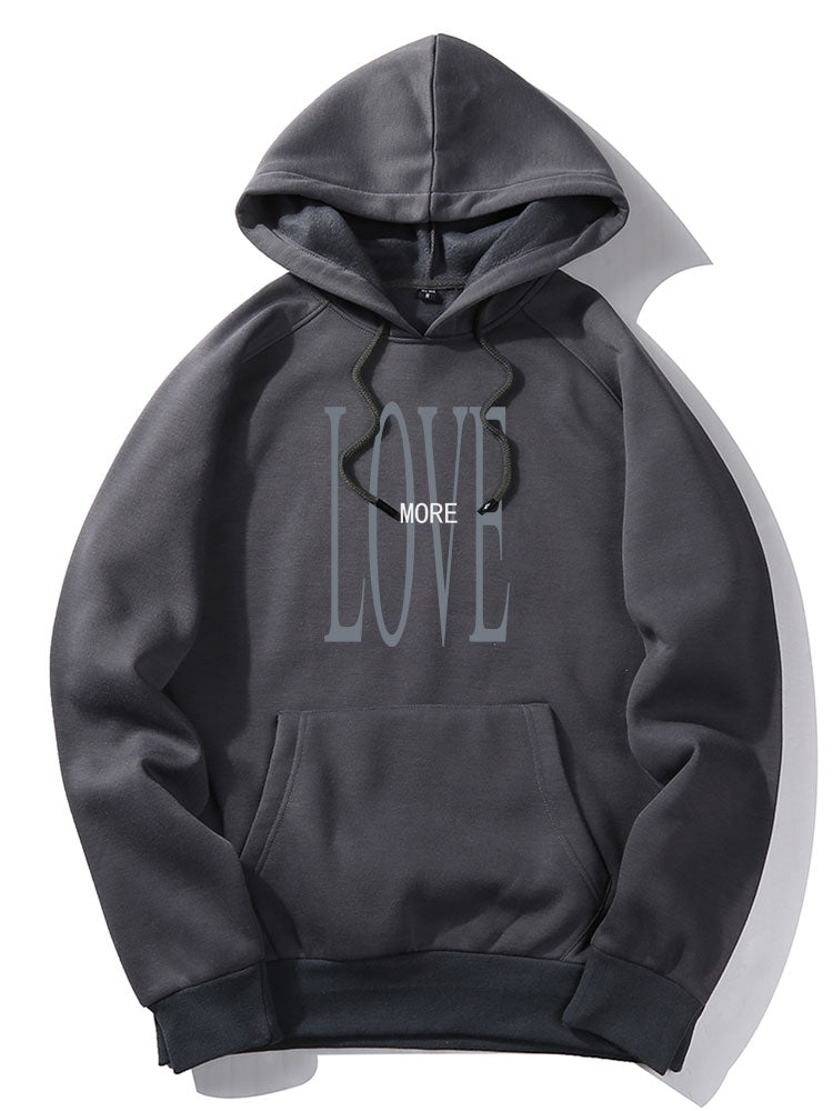 Love More Print Hoodie