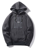 Love More Print Hoodie