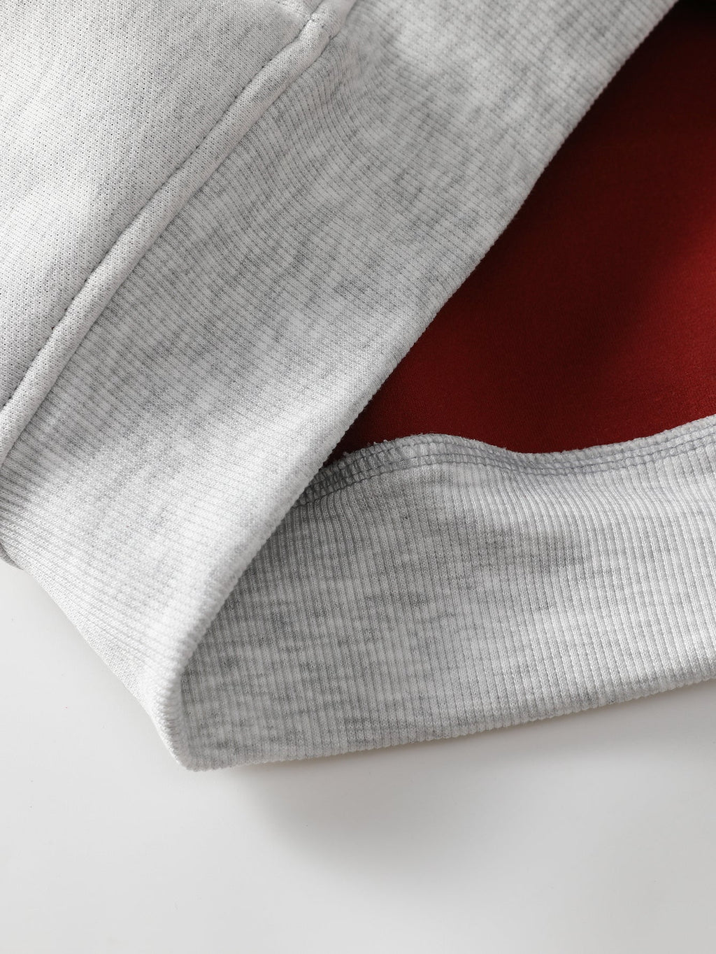 Contrast Lined Full Zip Hoodie