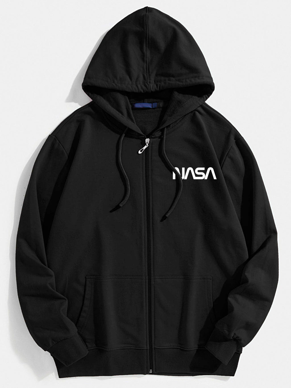 Sweat à capuche zippé imprimé Nasa