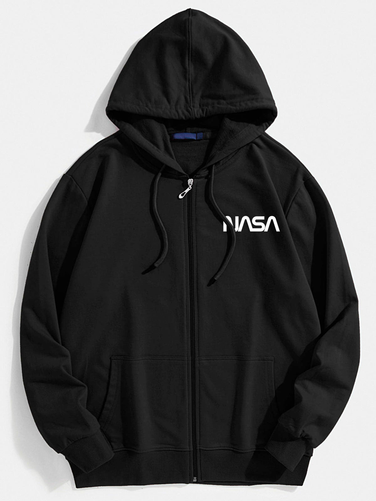 Sweat à capuche zippé imprimé Nasa