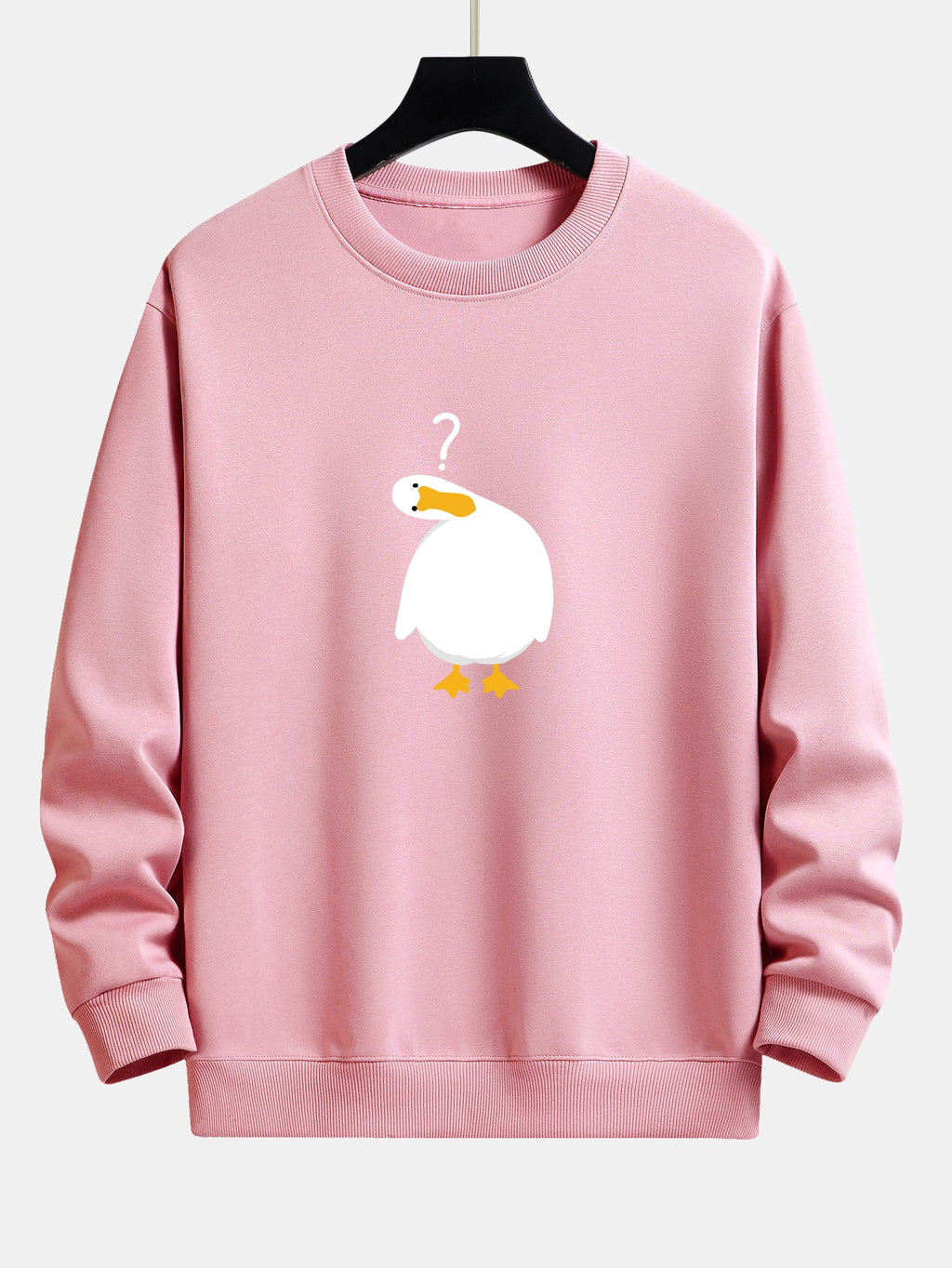 Doubtful Goose Print Relax Fit Sweatshirt
