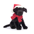 Jellycat Winter Warmer Labrador noir Pippa 22 cm