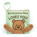 Jellycat Bartholomew Bear Loves You Fabric Book