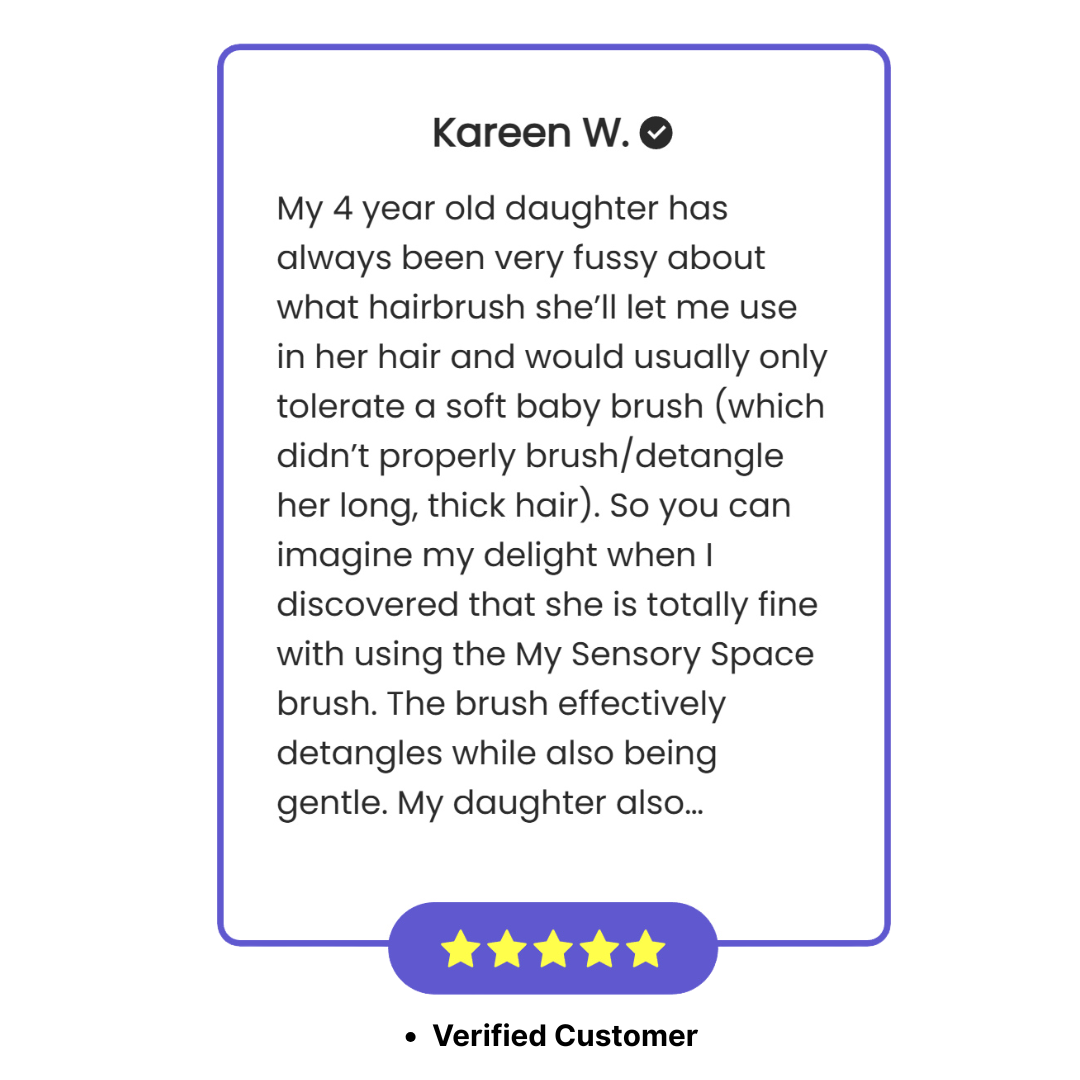 Sensory Hairbrush Blue Breeze
