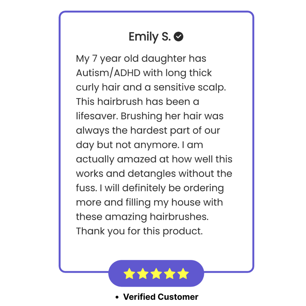 Sensory Hairbrush Blue Breeze