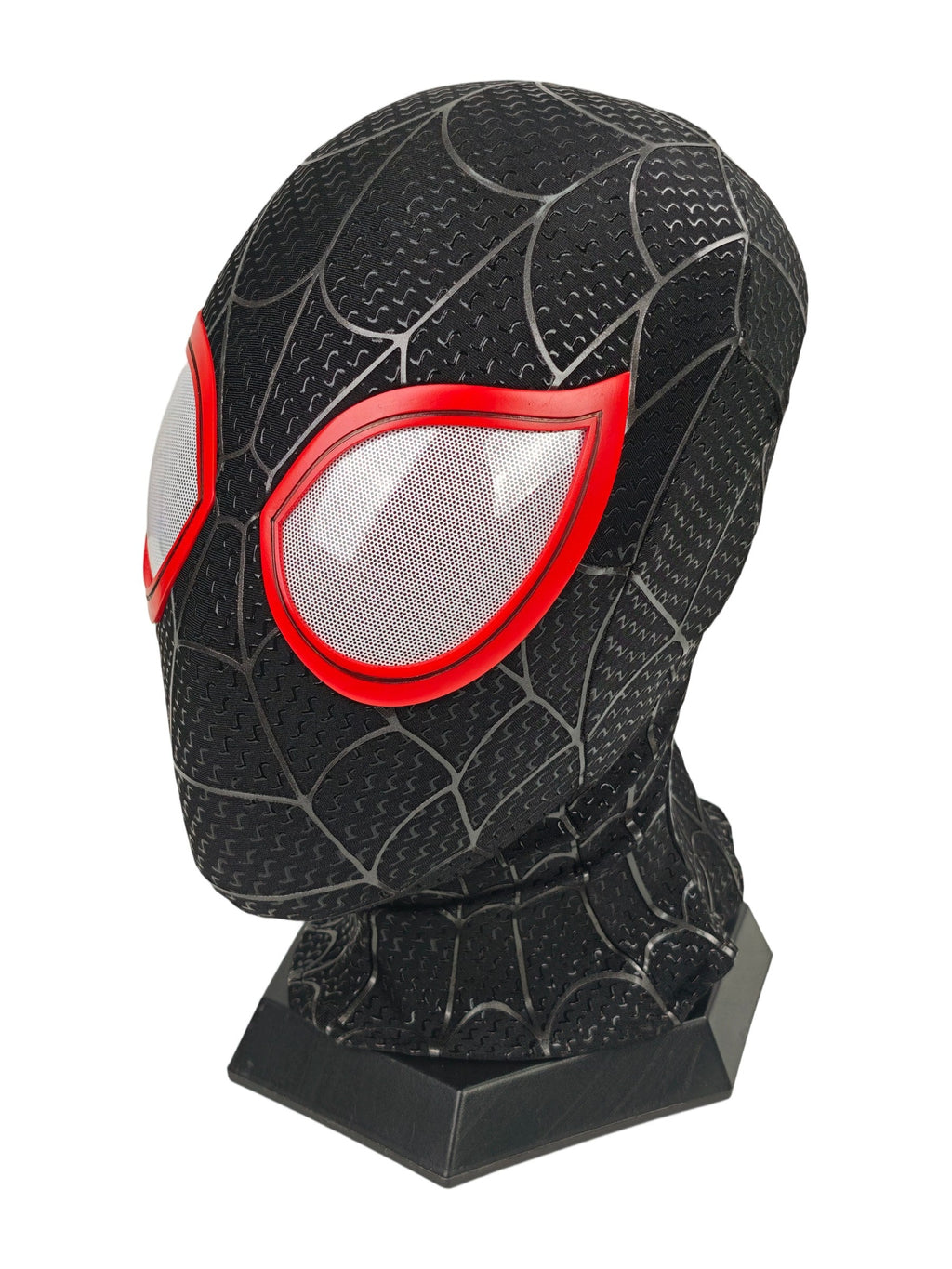 Spider-verse Black Spider-Man Miles Morales Mask With Faceshell Wearable