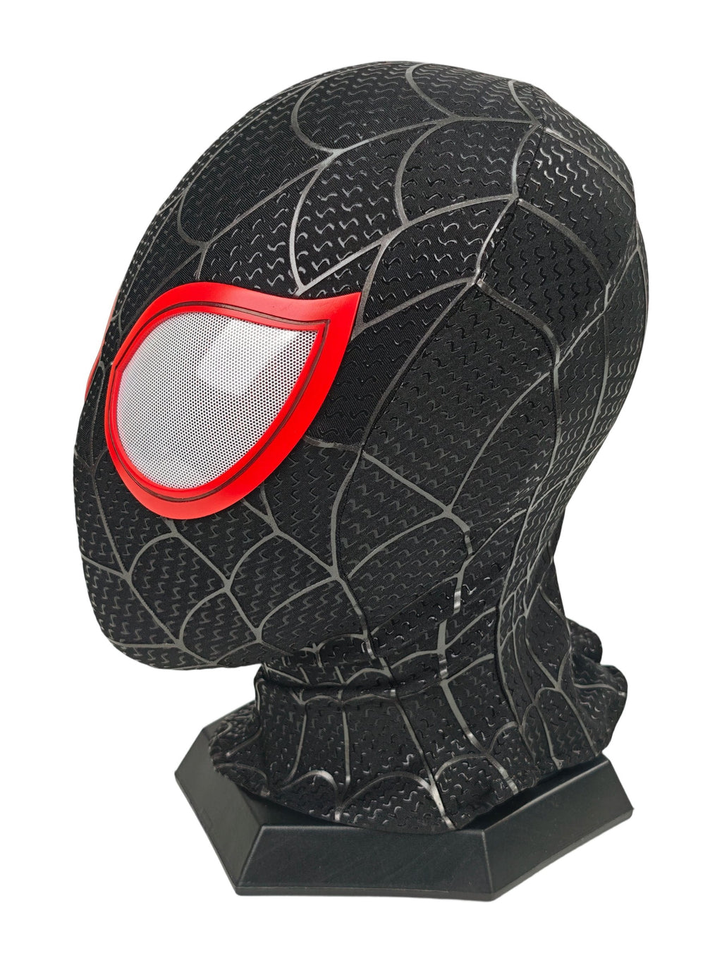 Spider-verse Black Spider-Man Miles Morales Mask With Faceshell Wearable