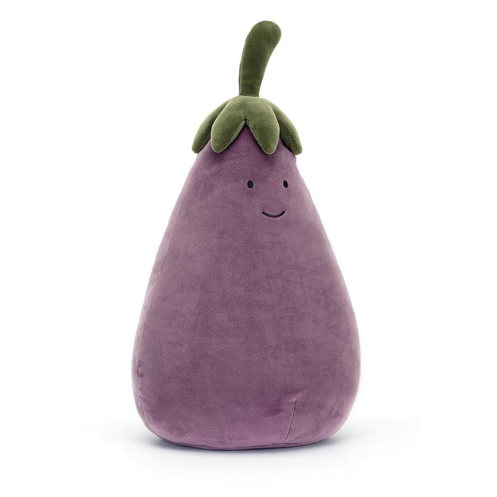 Aubergine Jellycat Vivacious Vegetable, grande taille 40 cm