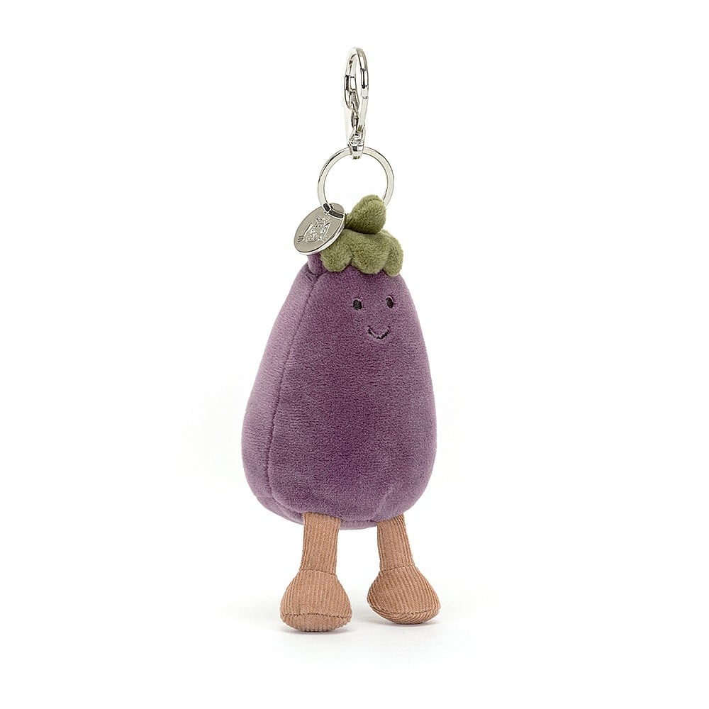 Colgante para bolso Jellycat Vivacious Aubergine 12 cm