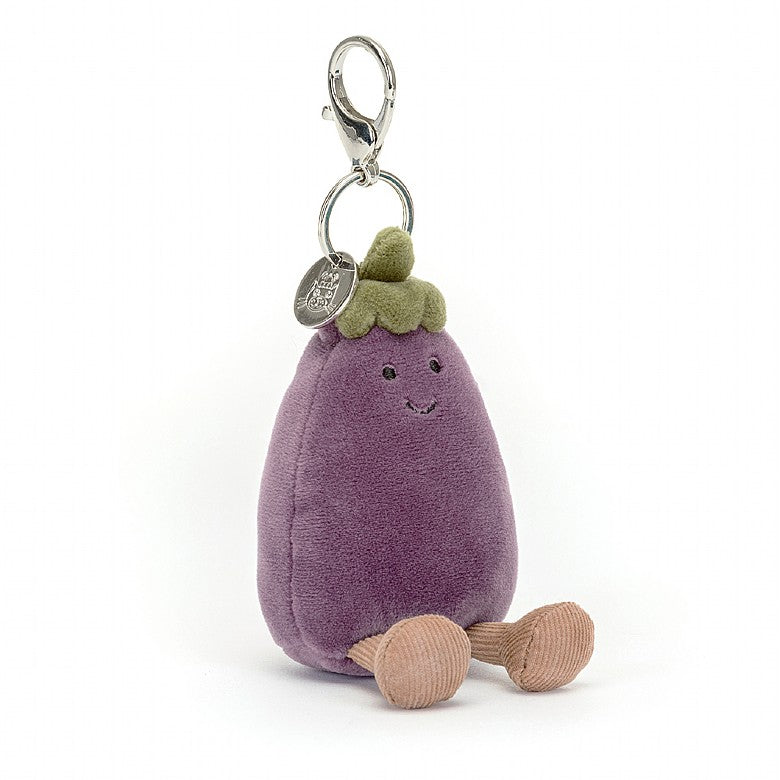 Colgante para bolso Jellycat Vivacious Aubergine 12 cm