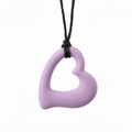 Heart Sensory Chew Necklace Lilac