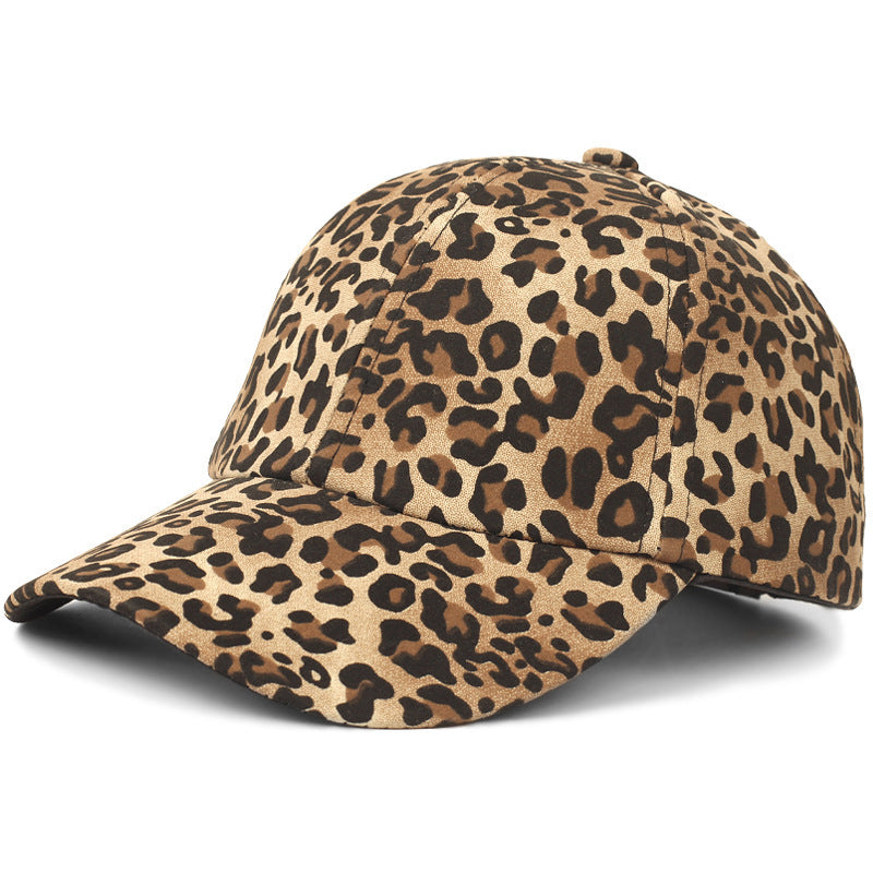 Warren Animal Print PU Baseball Cap with UV Protection
