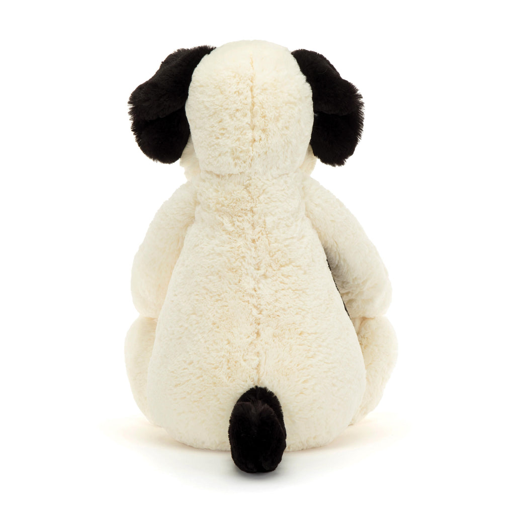 Cachorro Bashful Black & Cream de Jellycat, tamaño Really Big, 90 cm