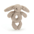 Hochet anneau Jellycat Lapin Bashful Beige 18 cm