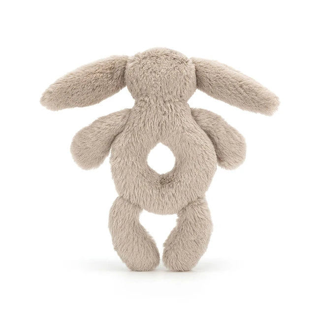 Hochet anneau Jellycat Lapin Bashful Beige 18 cm