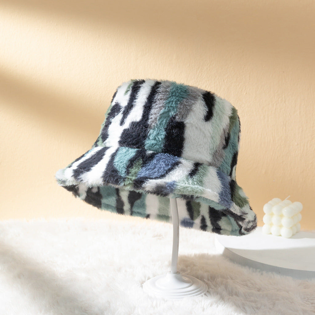 Claremore Zebra Pattern Polyester Bucket Hat, Medium