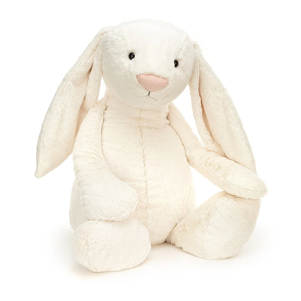 Conejo Jellycat Bashful Crema Gigante (Muy, muy grande) 108 cm